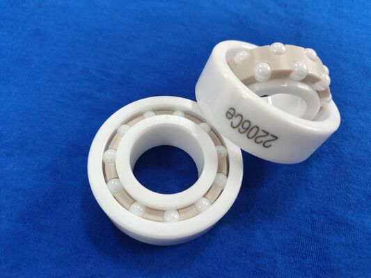2206 Full Zirconia Ceramic Ball Bearing with ZrO2 rings and balls PEEK cage and seals P6/P5 grade precision